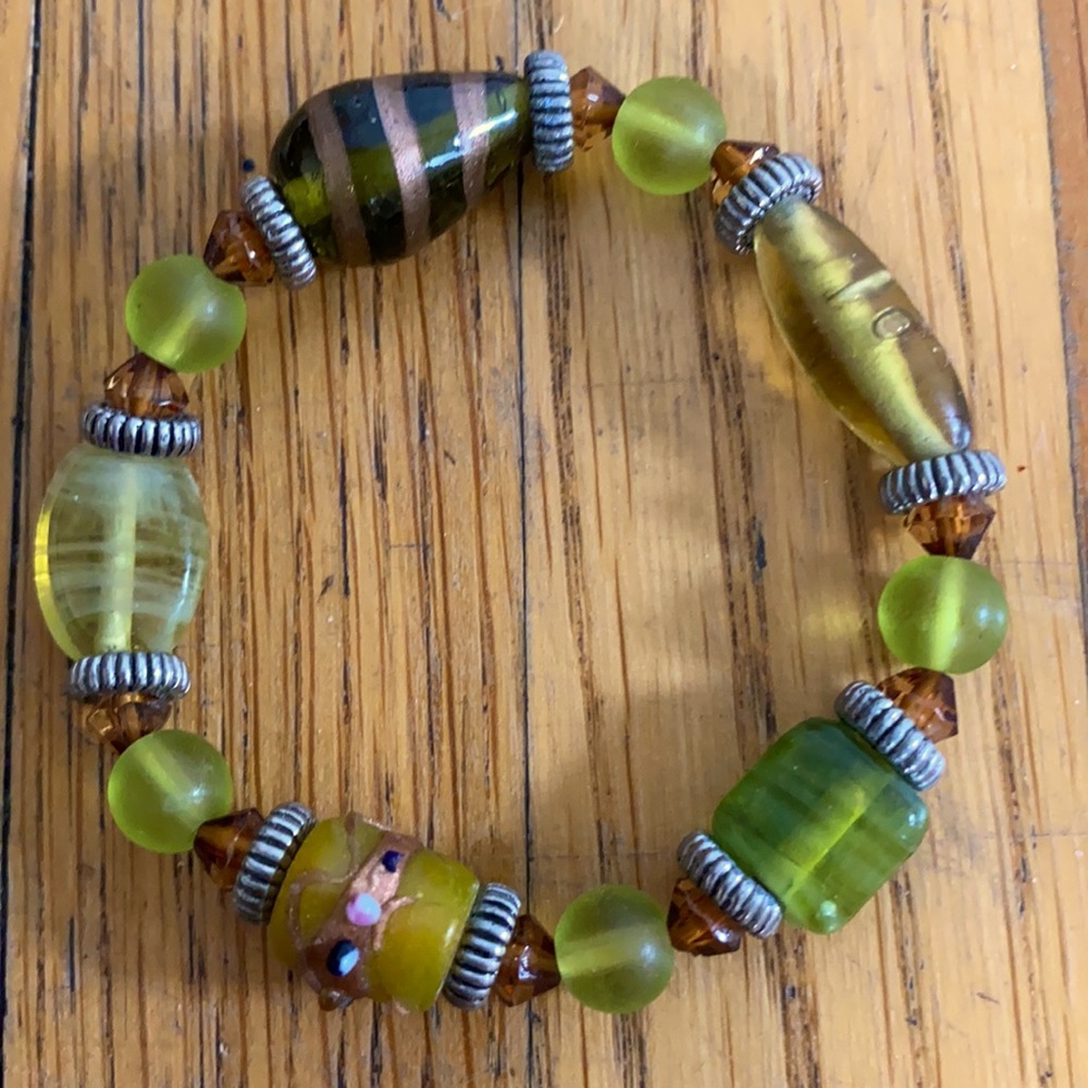 Green Beaded Bracelet